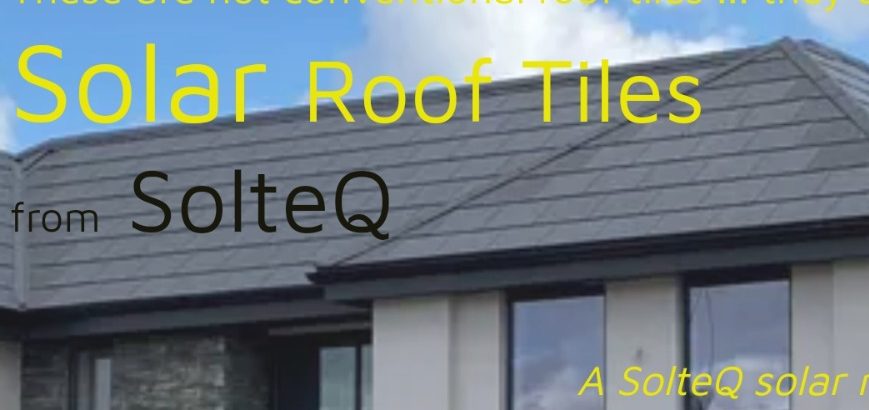 Solar Roof Tiles from SolteQ